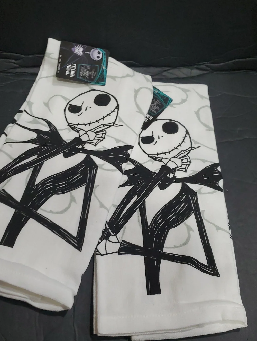 Disney’s Tim Burton's Nightmare Before Christmas Jack kitchen towels 2pack new